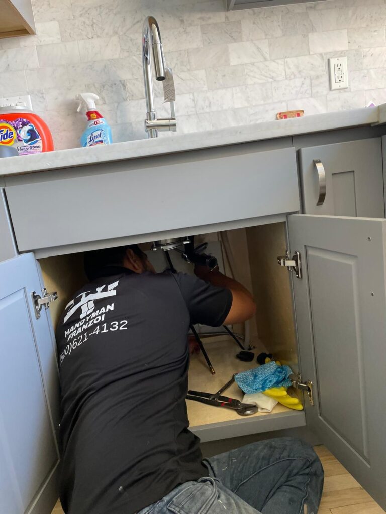 Franzoi installing a tap